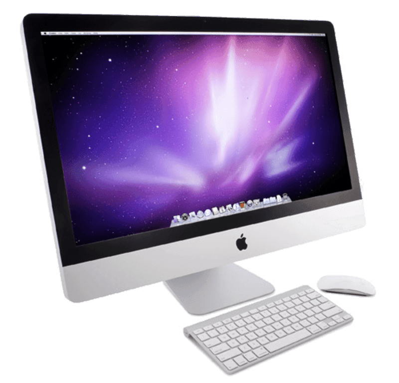 back view of Apple iMac 24-inch