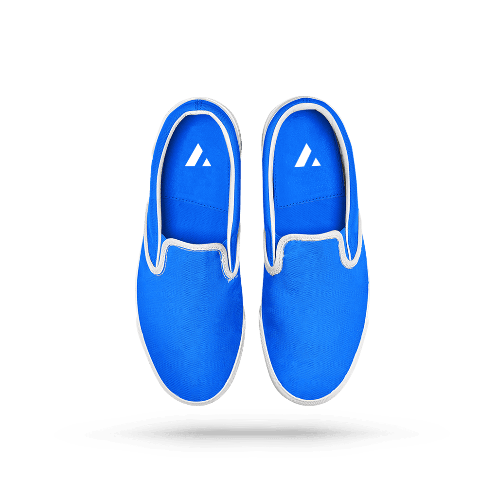 side view of running shoes