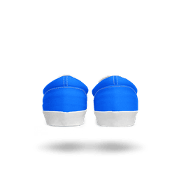 back view of running shoes